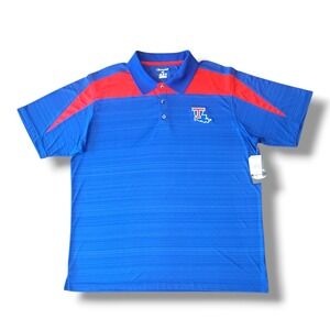 Louisiana Tech Polo Shirt Mens 2XL Blue Bulldogs Champion New